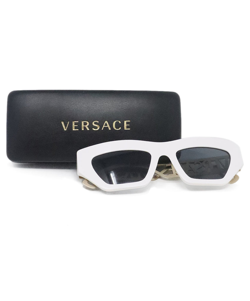 Versace White & Gold Sunglasses 5