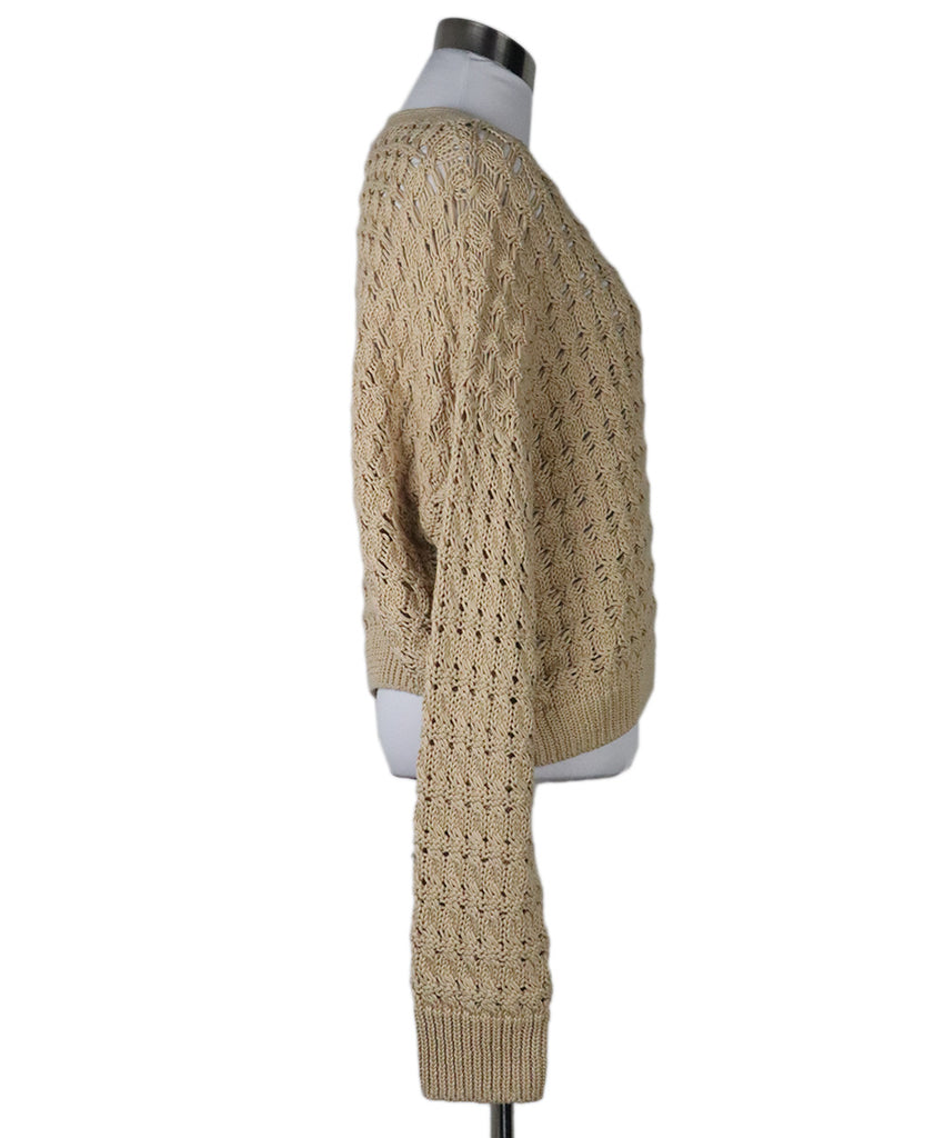 Vince Beige Cotton Knit Cardigan 1