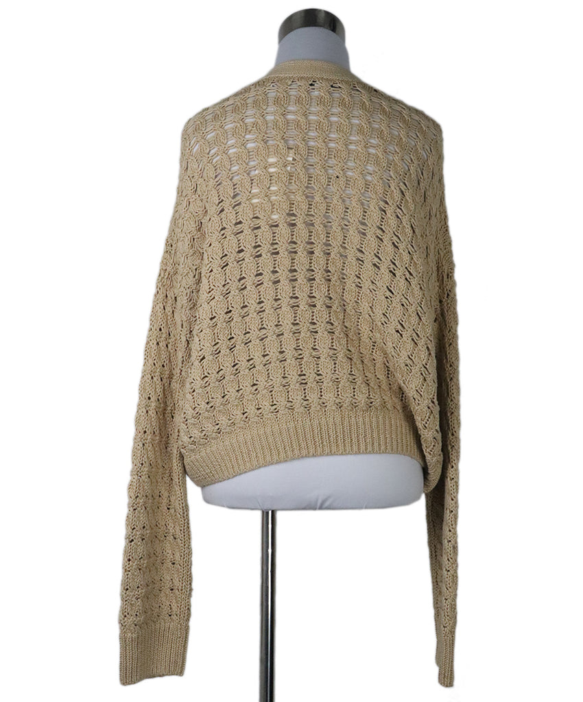 Vince Beige Cotton Knit Cardigan 2