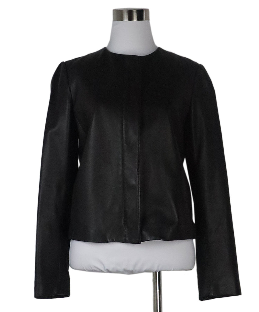 Vince Black Leather Jacket 