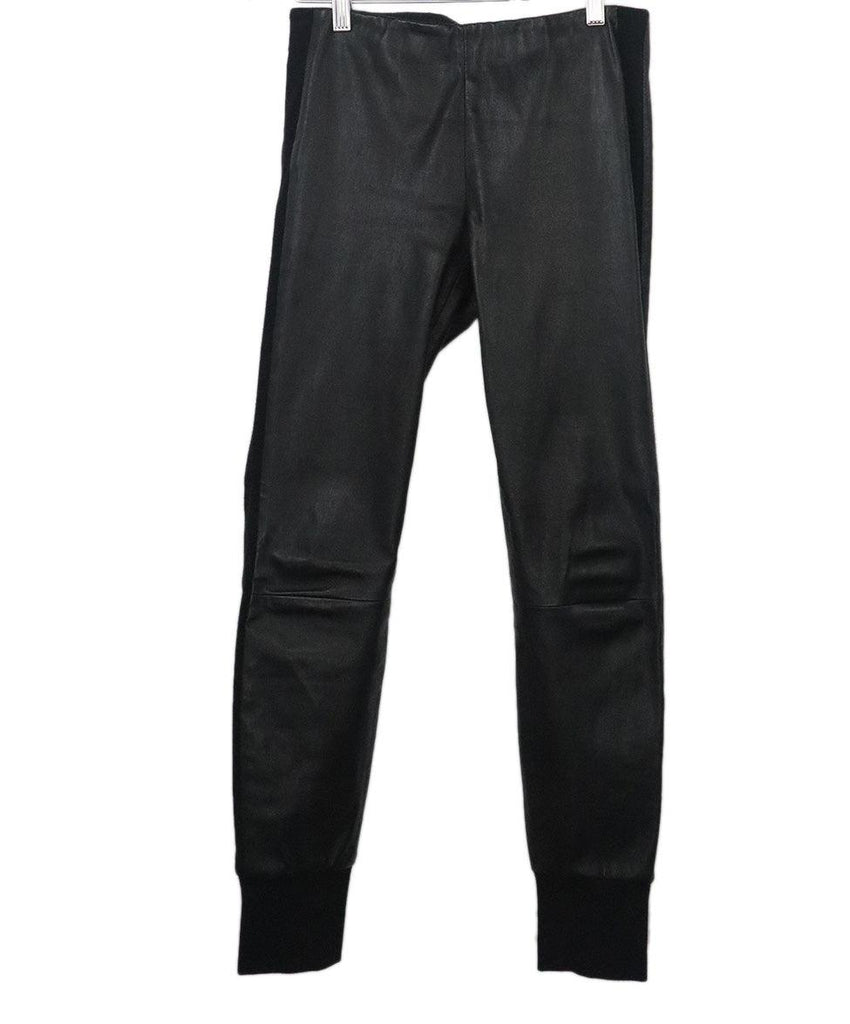 Vince Black Leather Pants 