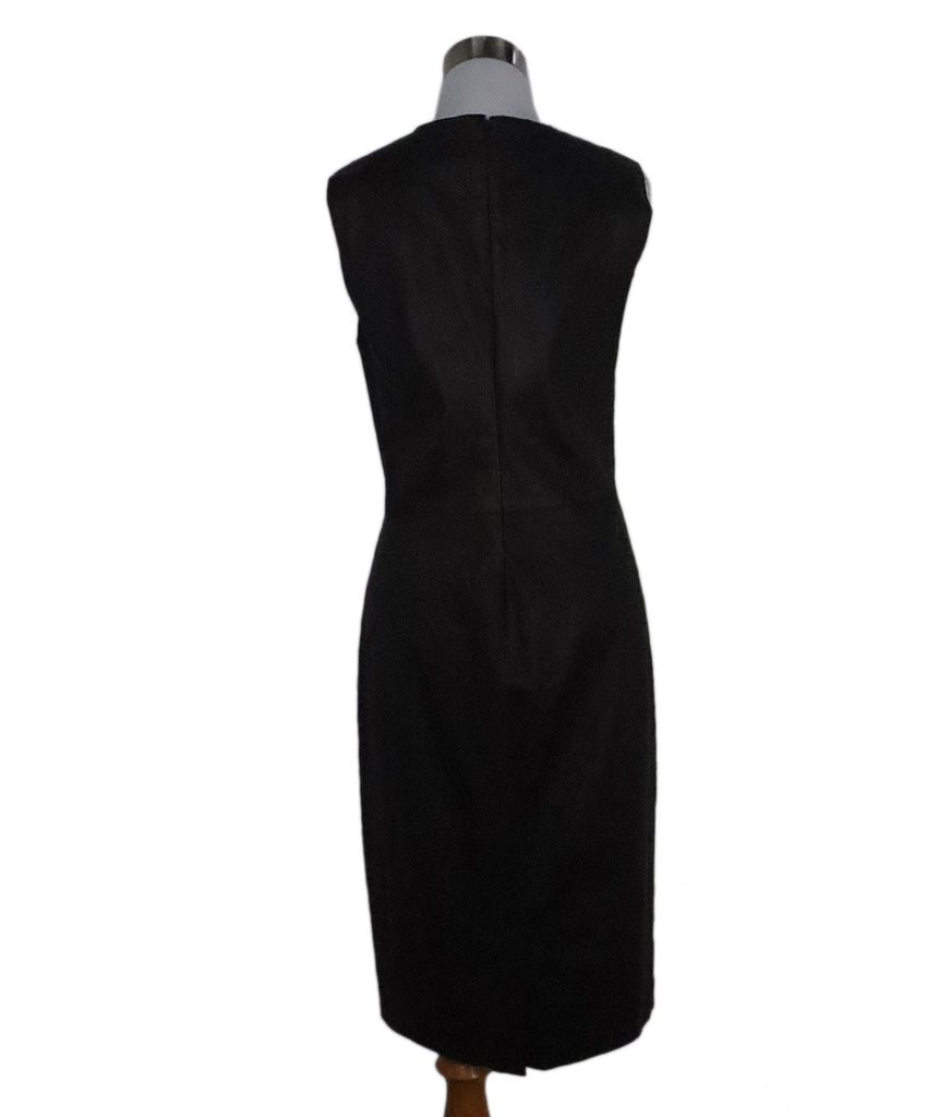 Vince Sleeveless Black Leather Dress 2