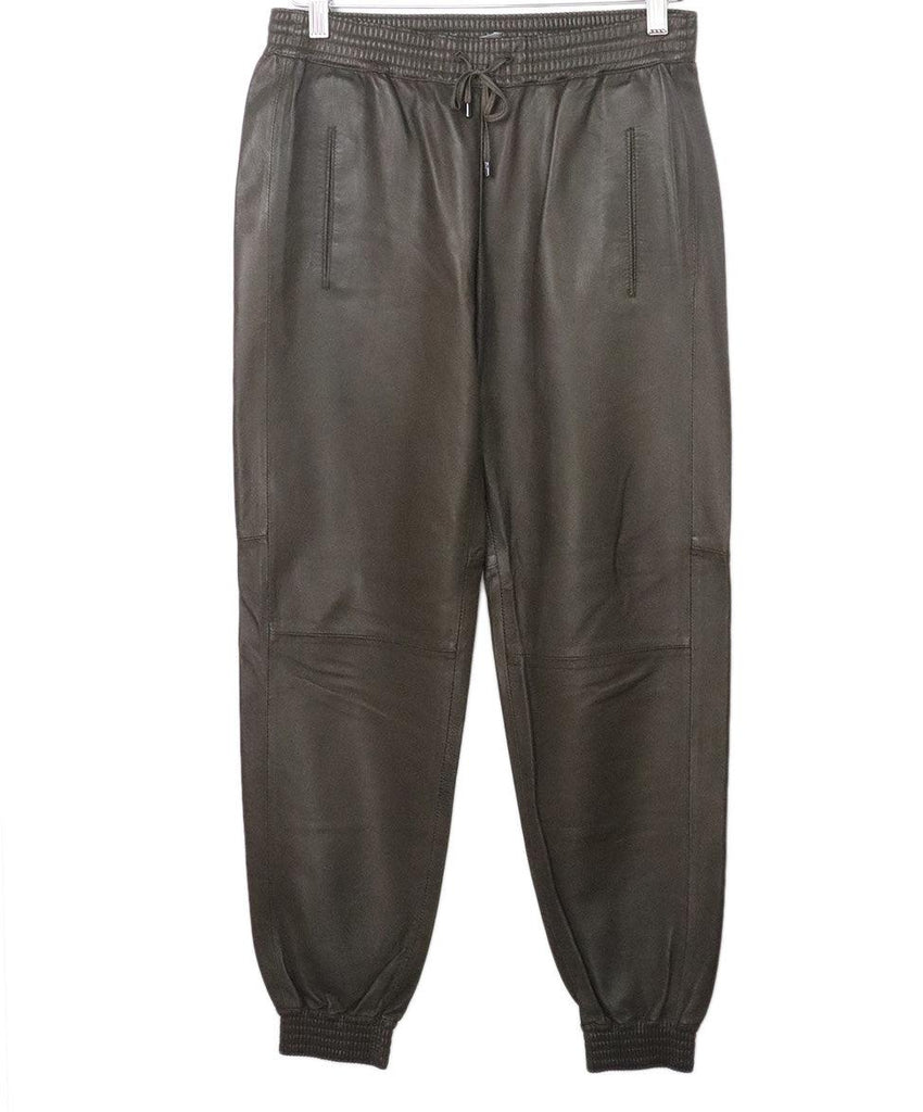 Vince Brown Leather Pants 