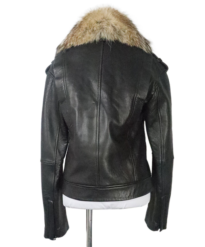 Vince Black Leather Jacket 2