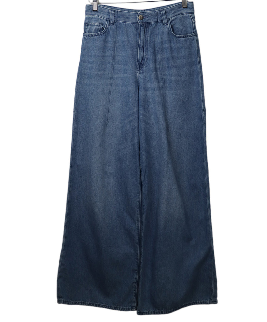 COS Blue Denim Wide Leg Pants 