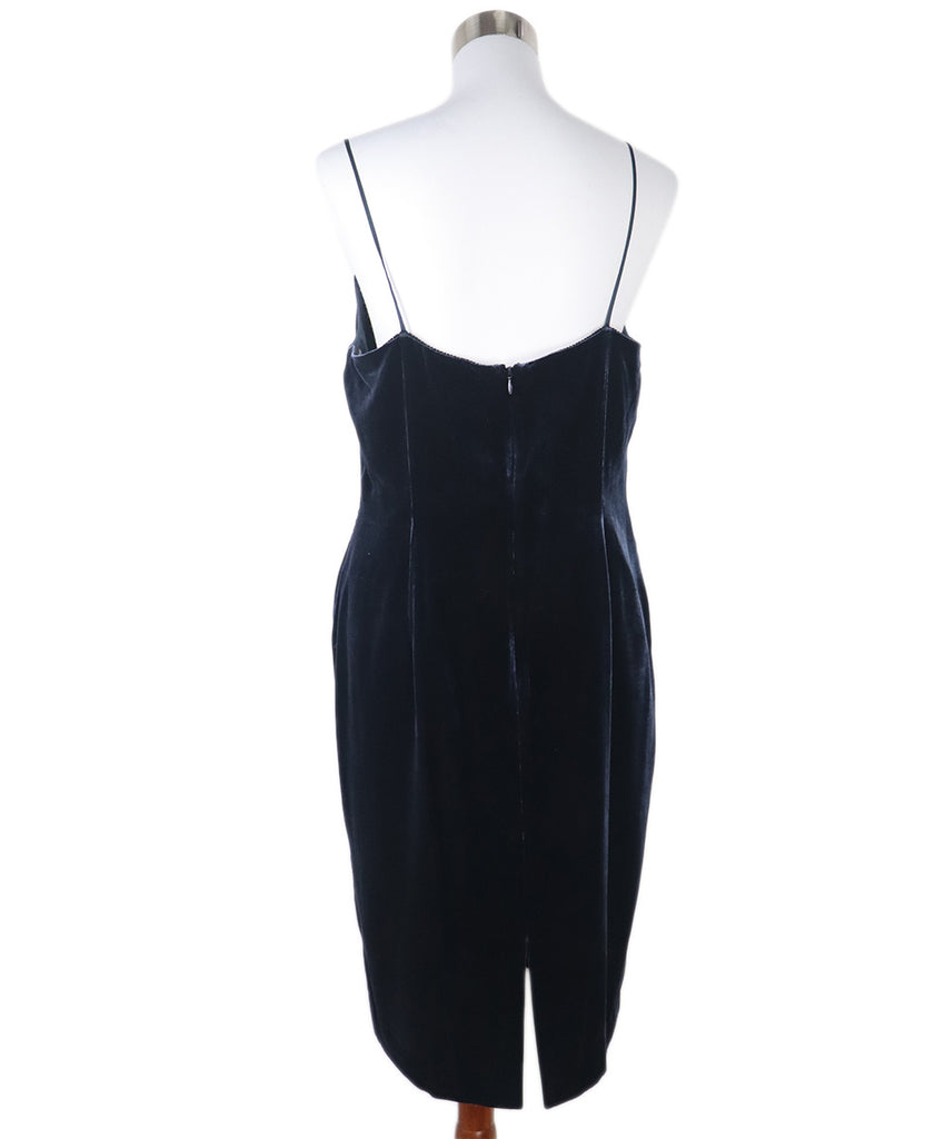 Worth Navy Velvet Dress 2