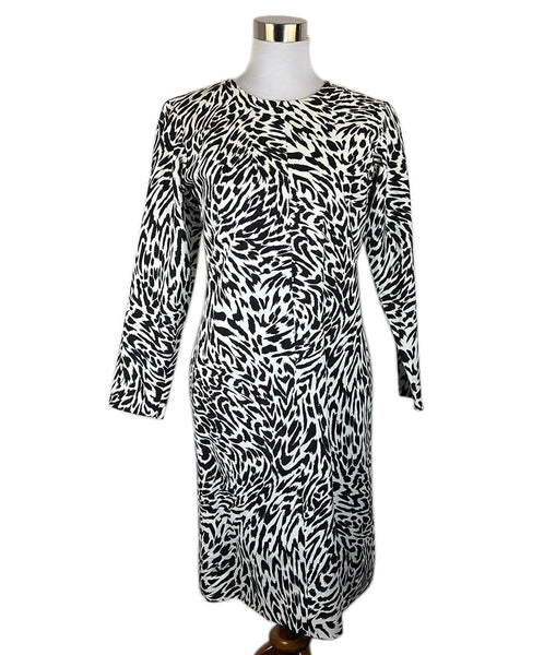 vintage ysl dress YSL B&W Print Cotton Vintage Dress Sz 6 l Michael's Luxury Consignment –  Michael's Consignment NYC