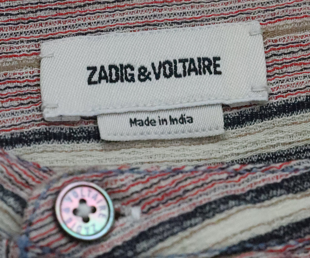 Zadig & Voltaire Multicolor Striped Blouse 3