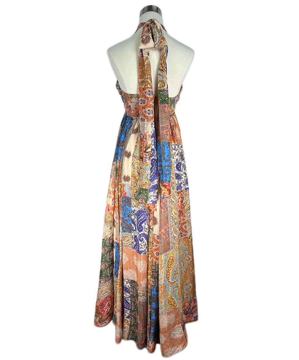Zimmermann Halterneck Devi Maxi Dress - Multi