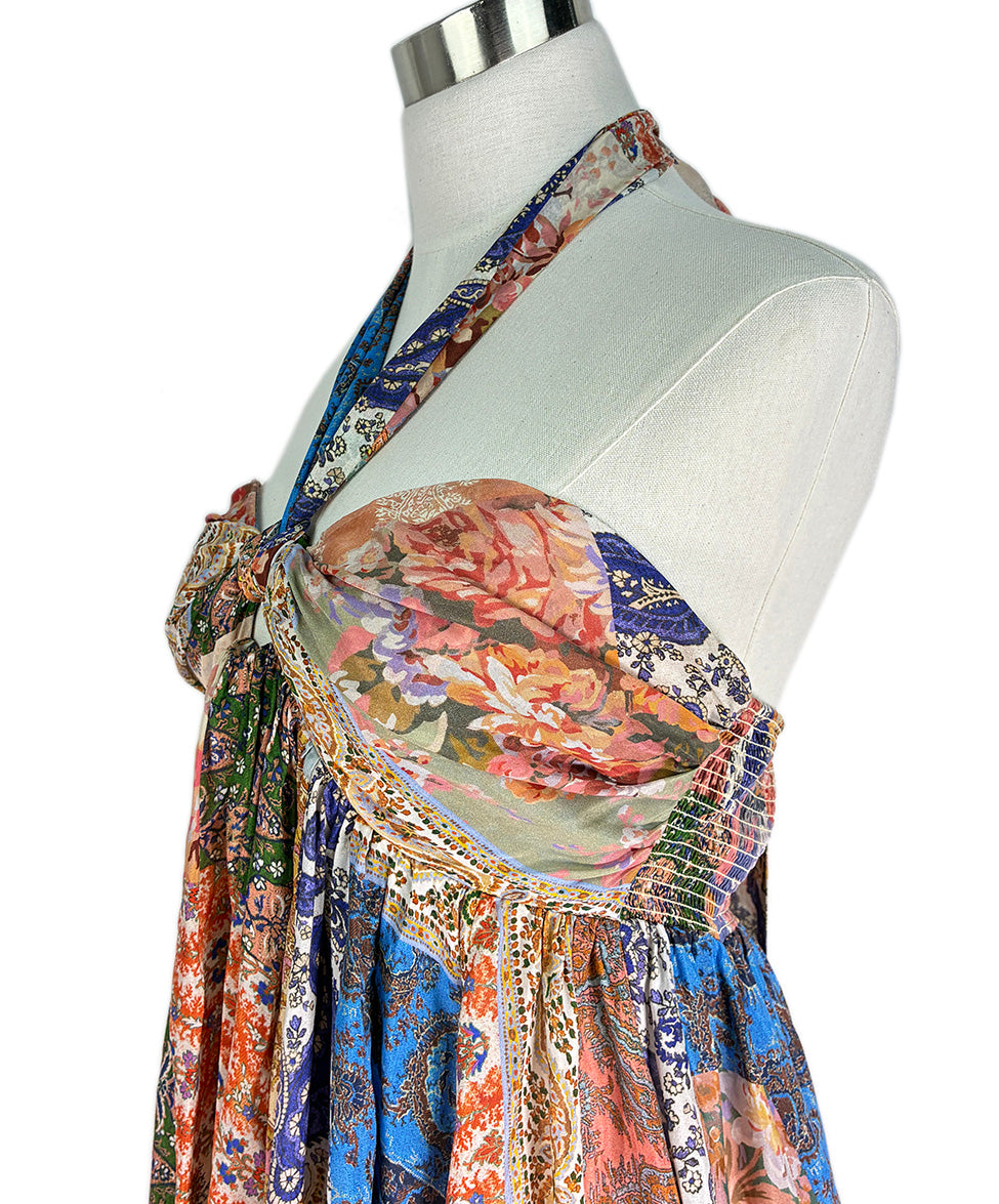 Zimmerman Multi Paisley Print Silk Dress sz 8 l Michael's Luxury  Consignment – Michael's Consignment NYC