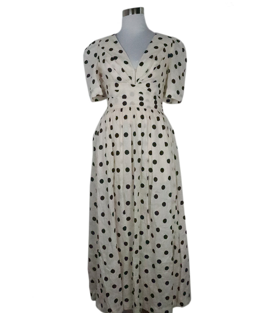 Zimmerman B&W Polka Dot Linen Dress 