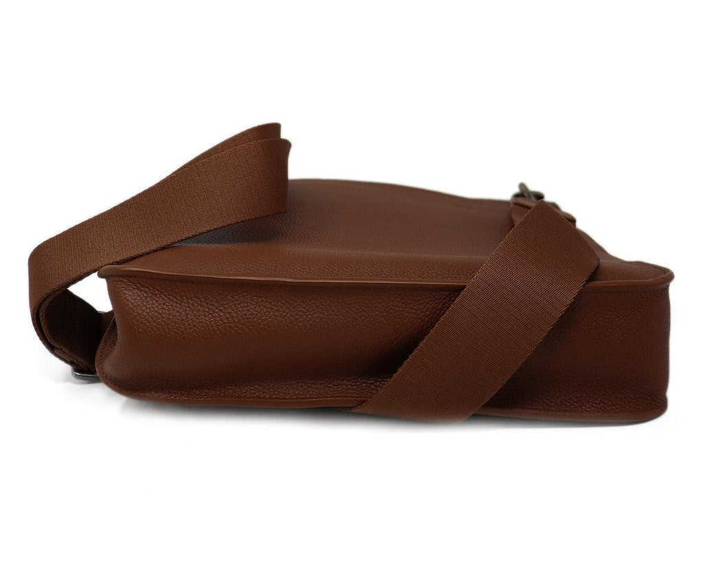 Akris Cognac Brown Leather Crossbody - Michael's Consignment NYC
