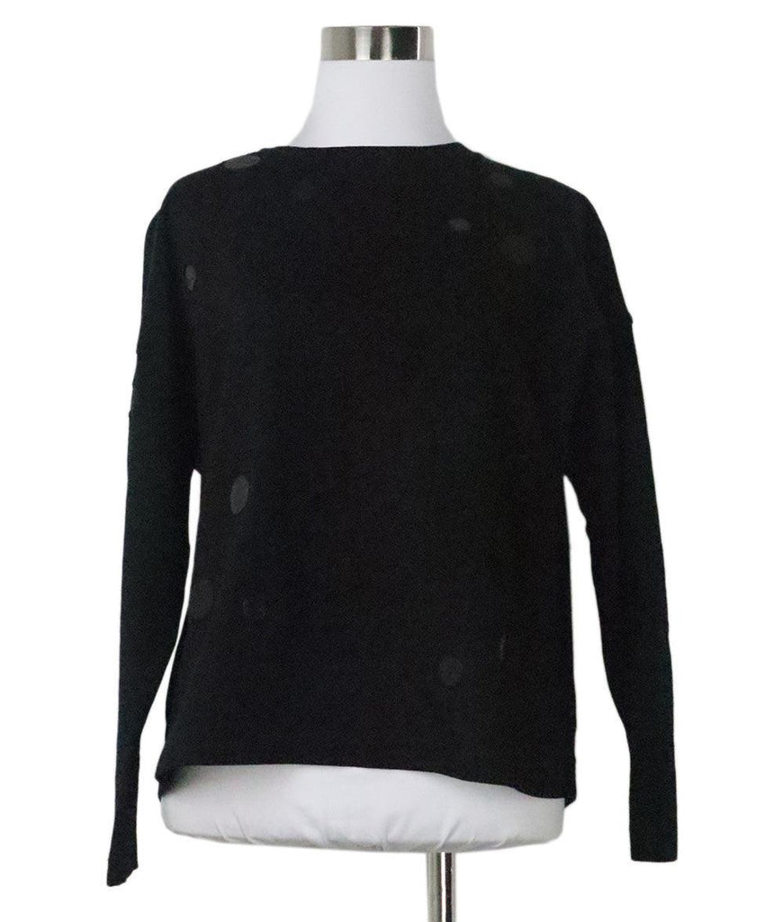 Akris Punto Black Mirrored Top sz 10 - Michael's Consignment NYC