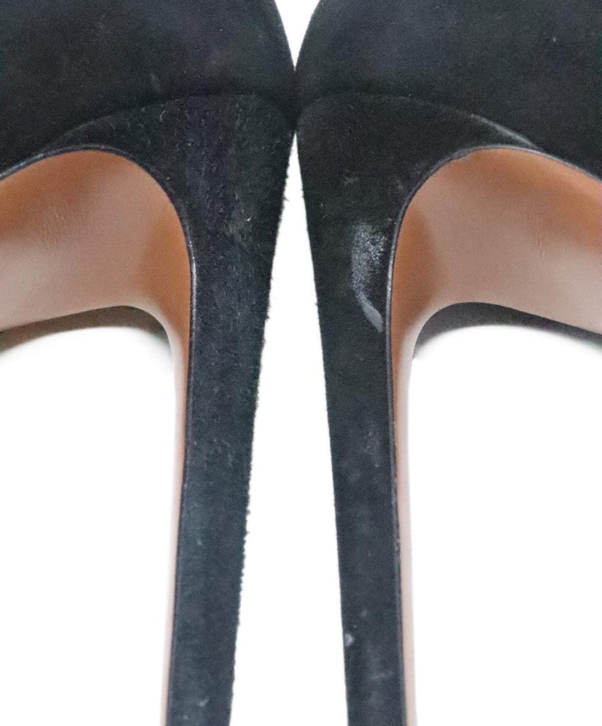 Alaia Black Suede Heels sz 7 - Michael's Consignment NYC
