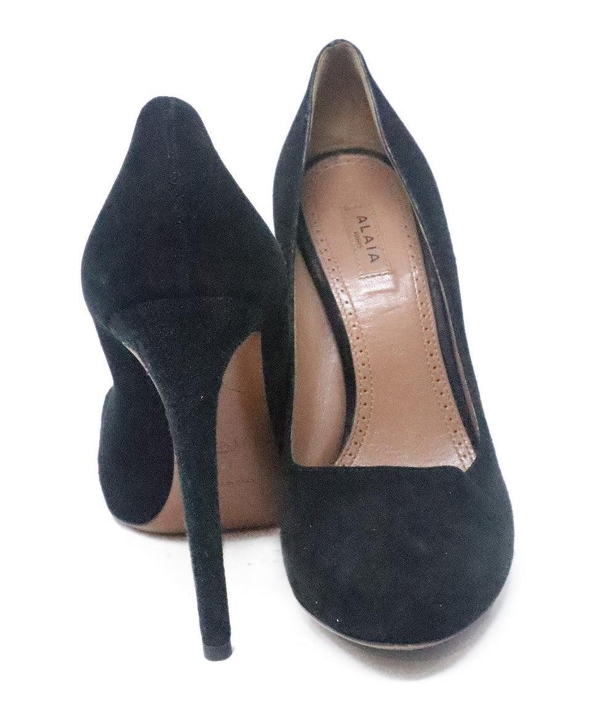 Alaia Black Suede Heels sz 7 - Michael's Consignment NYC