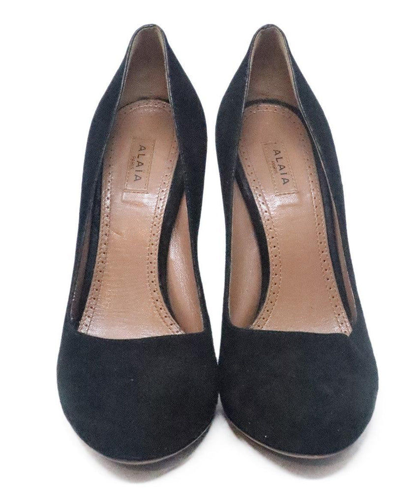 Alaia Black Suede Heels sz 7 - Michael's Consignment NYC