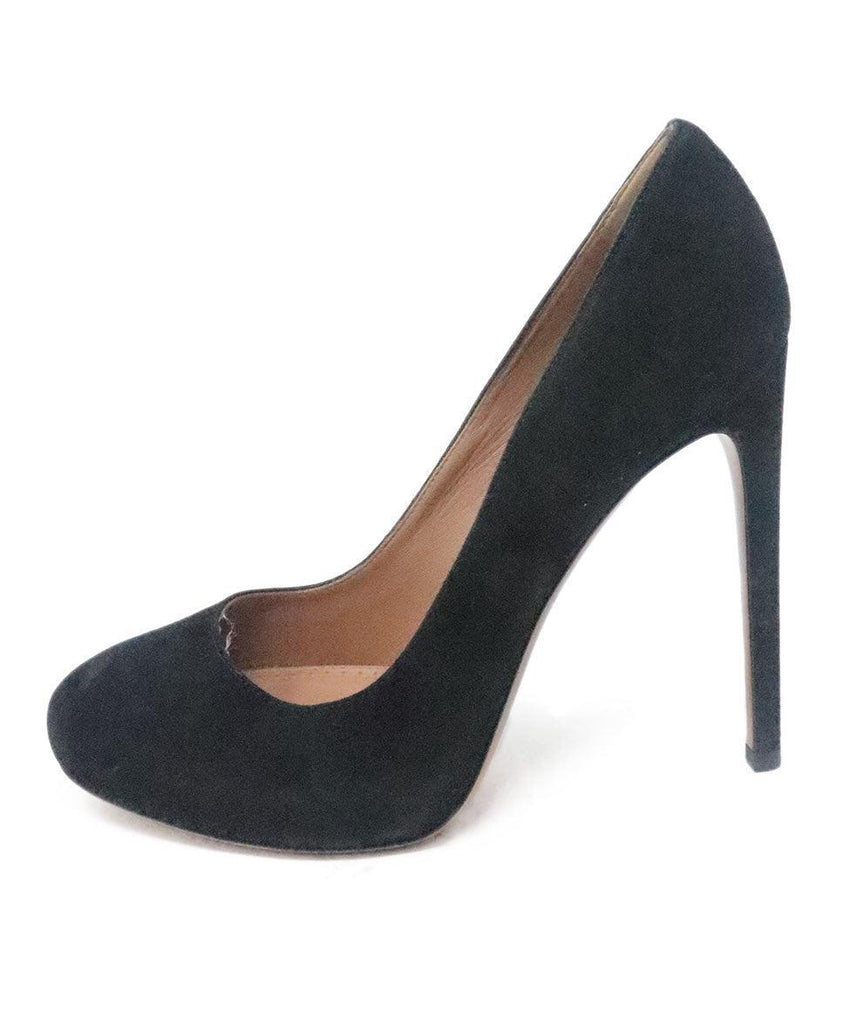 Alaia Black Suede Heels sz 7 - Michael's Consignment NYC