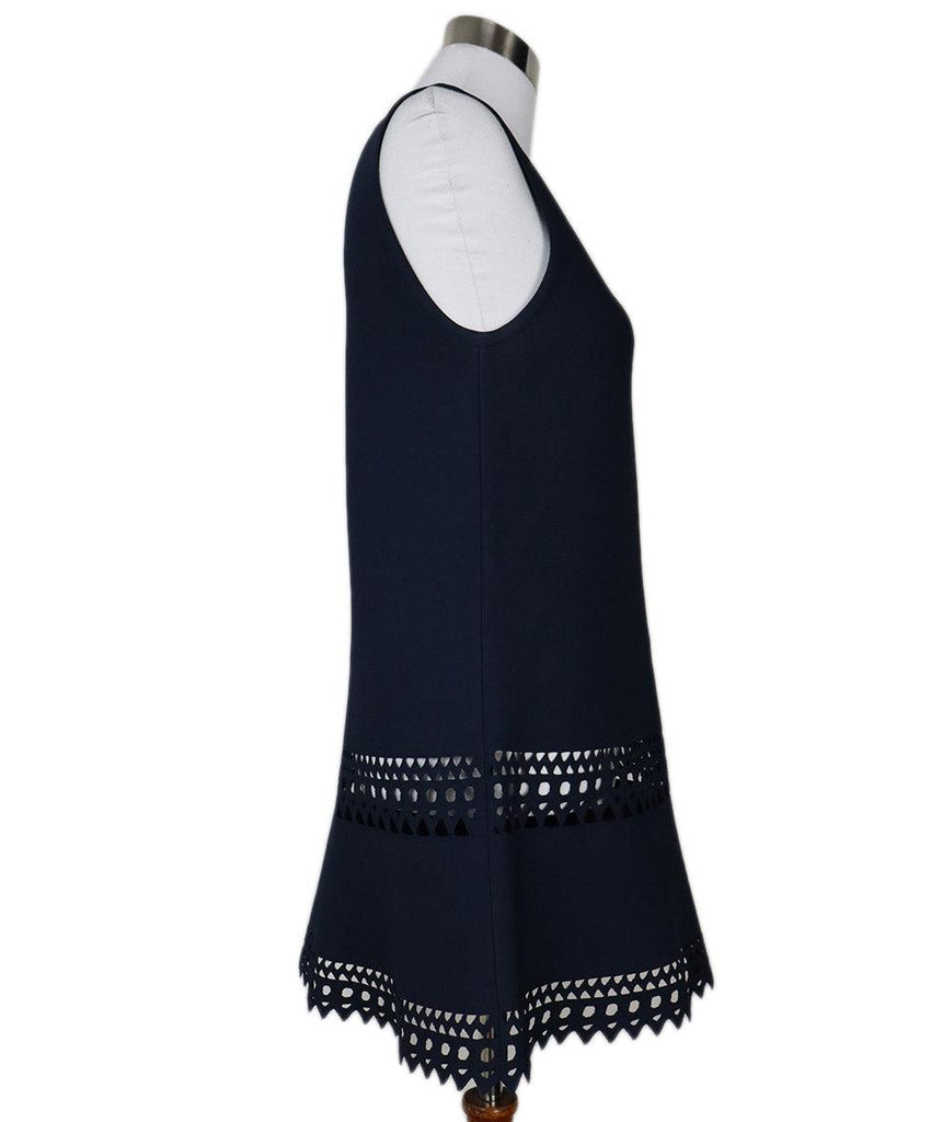 Alaia Navy Cut Out Tunic Top sz 8 - Michael's Consignment NYC