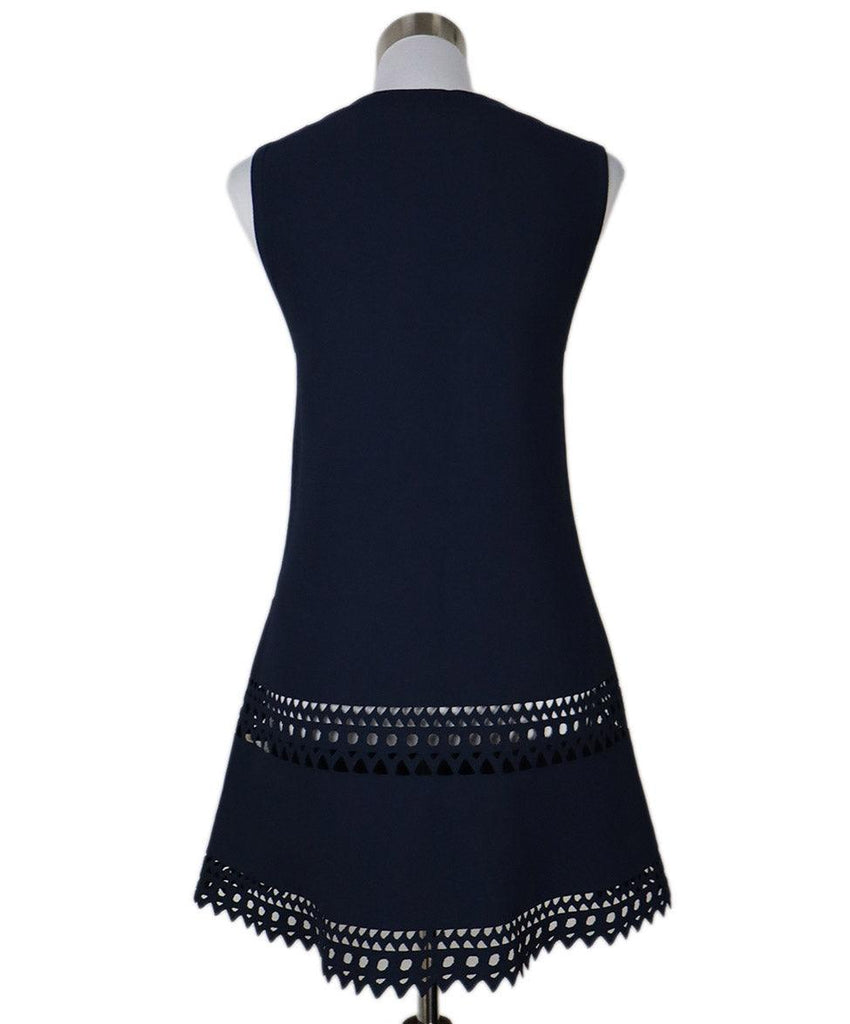 Alaia Navy Cut Out Tunic Top sz 8 - Michael's Consignment NYC