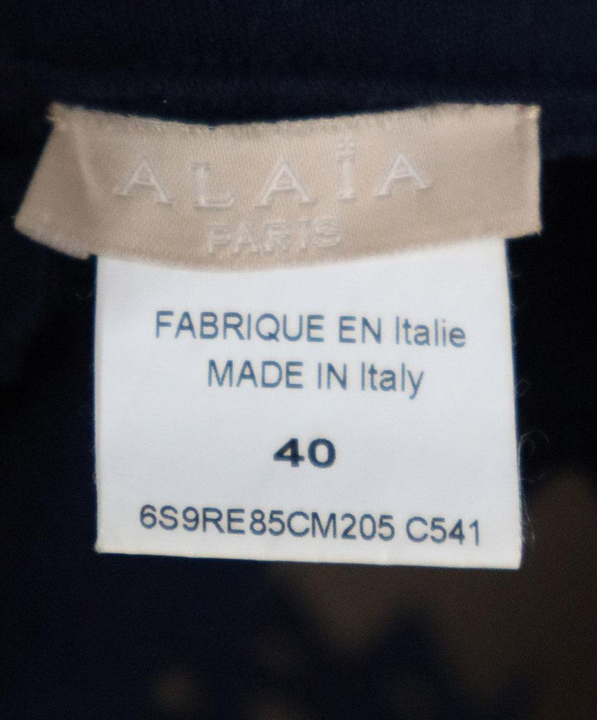 Alaia Navy Cut Out Tunic Top sz 8 - Michael's Consignment NYC