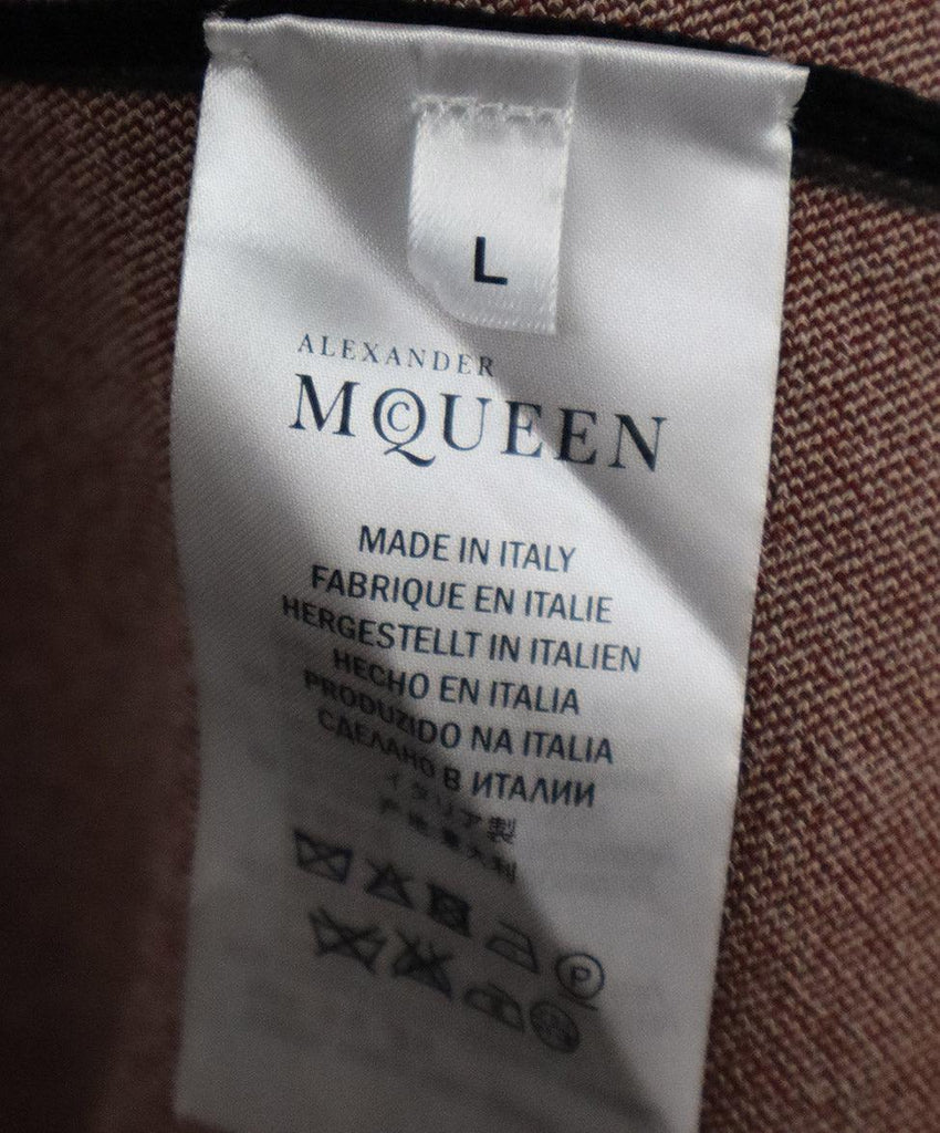 Alexander McQueen Black & Burgundy Print Dress sz 8 - Michael's Consignment NYC