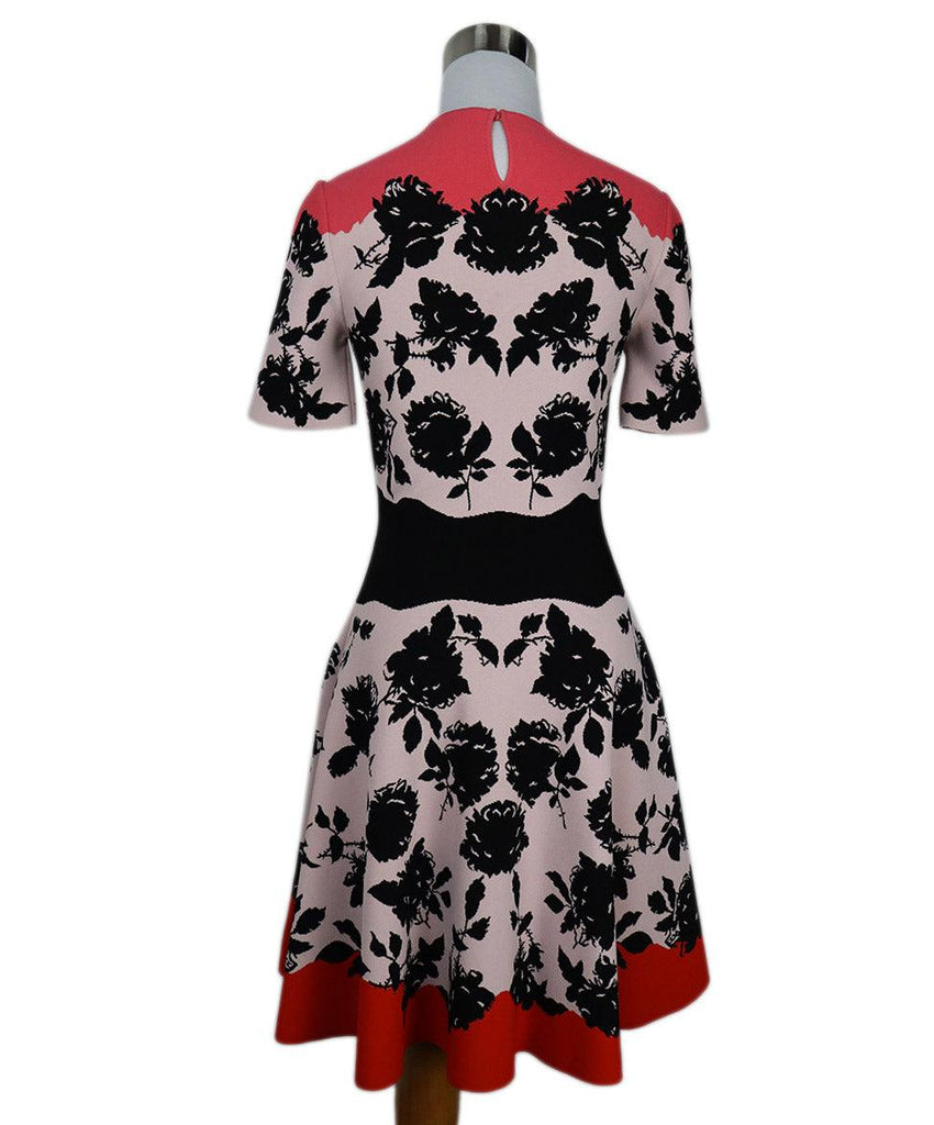 Alexander McQueen Pink & Black Floral Dress sz 4 - Michael's Consignment NYC