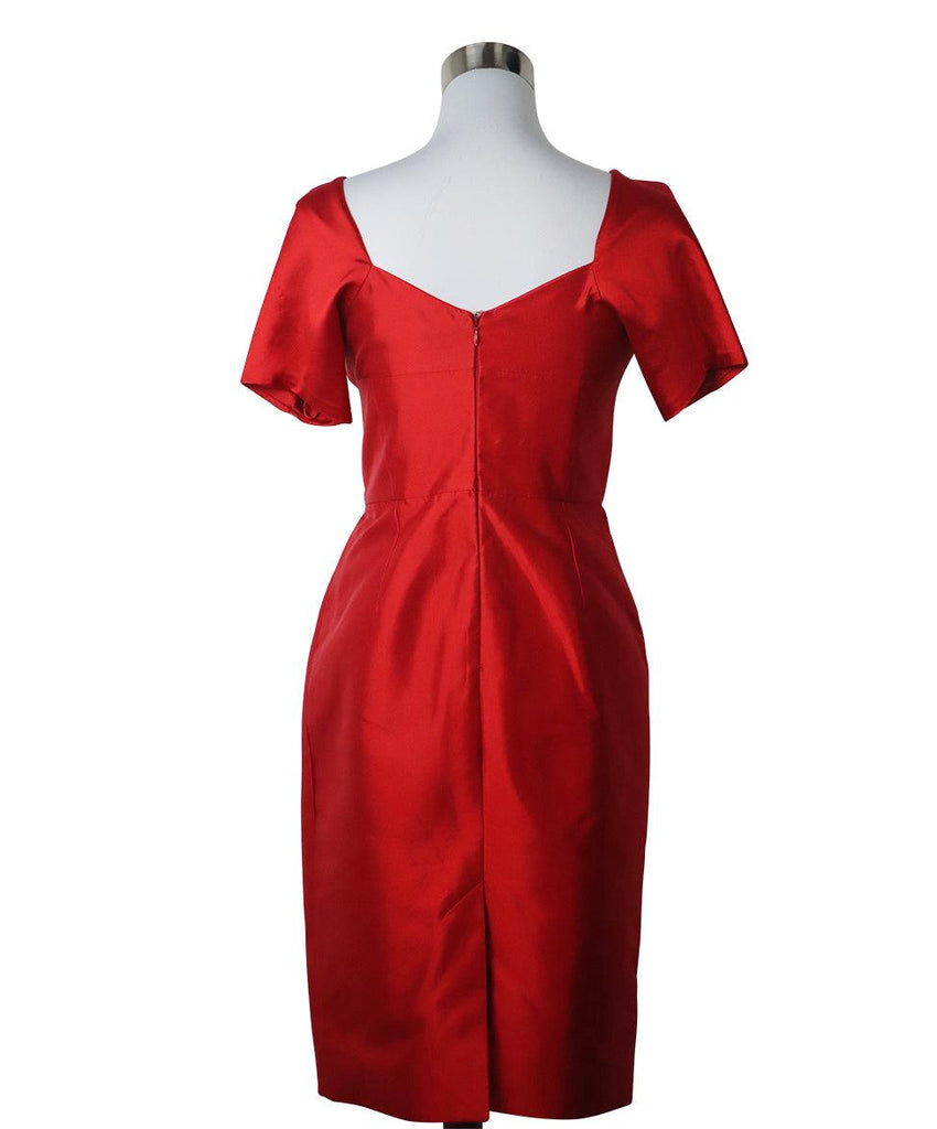 Alexander McQueen Red Silk Dress sz 6 - Michael's Consignment NYC