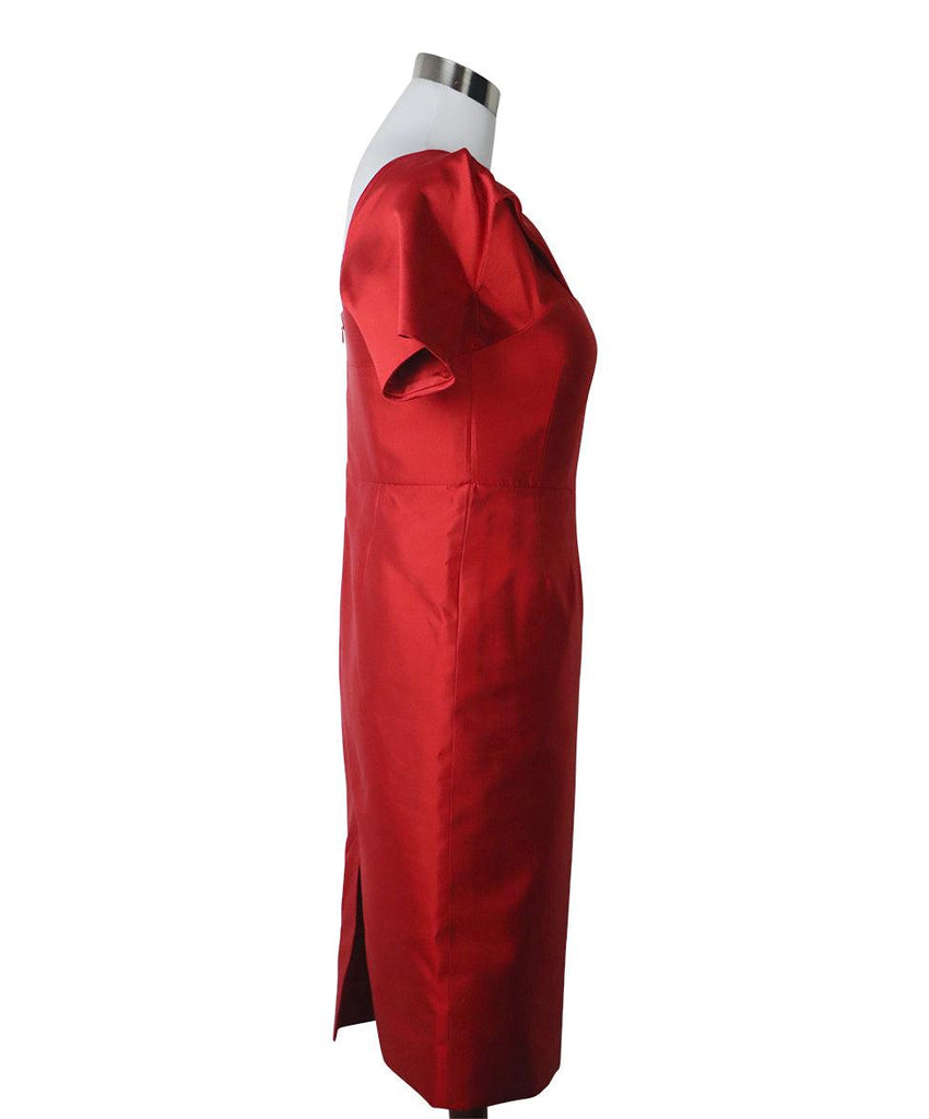 Alexander McQueen Red Silk Dress sz 6 - Michael's Consignment NYC