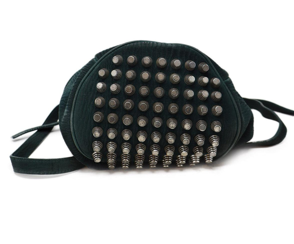 Alexander Wang Dark Green Studded Diego Bag - Michael's Consignment NYC