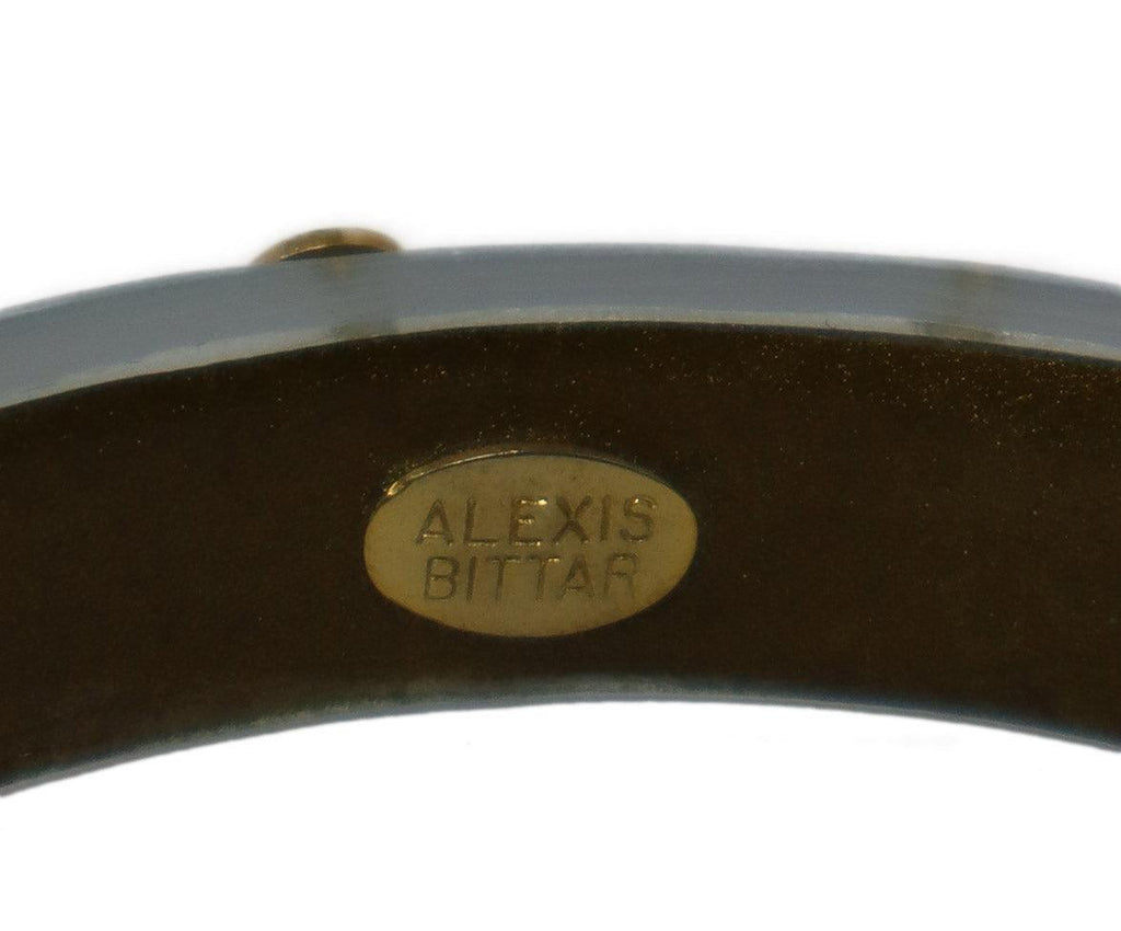 Alexis Bittar Blue Lucite & Gold Stud Bracelet - Michael's Consignment NYC