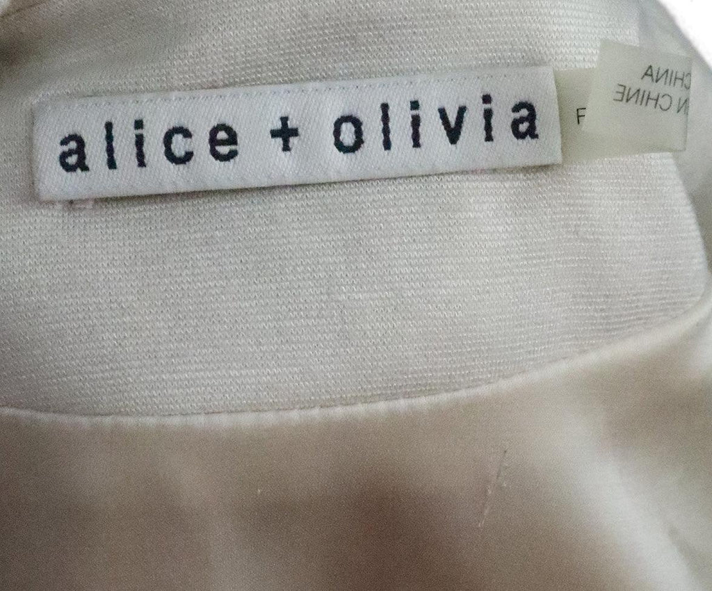 Alice + Olivia Beige Knit Blazer sz 6 - Michael's Consignment NYC