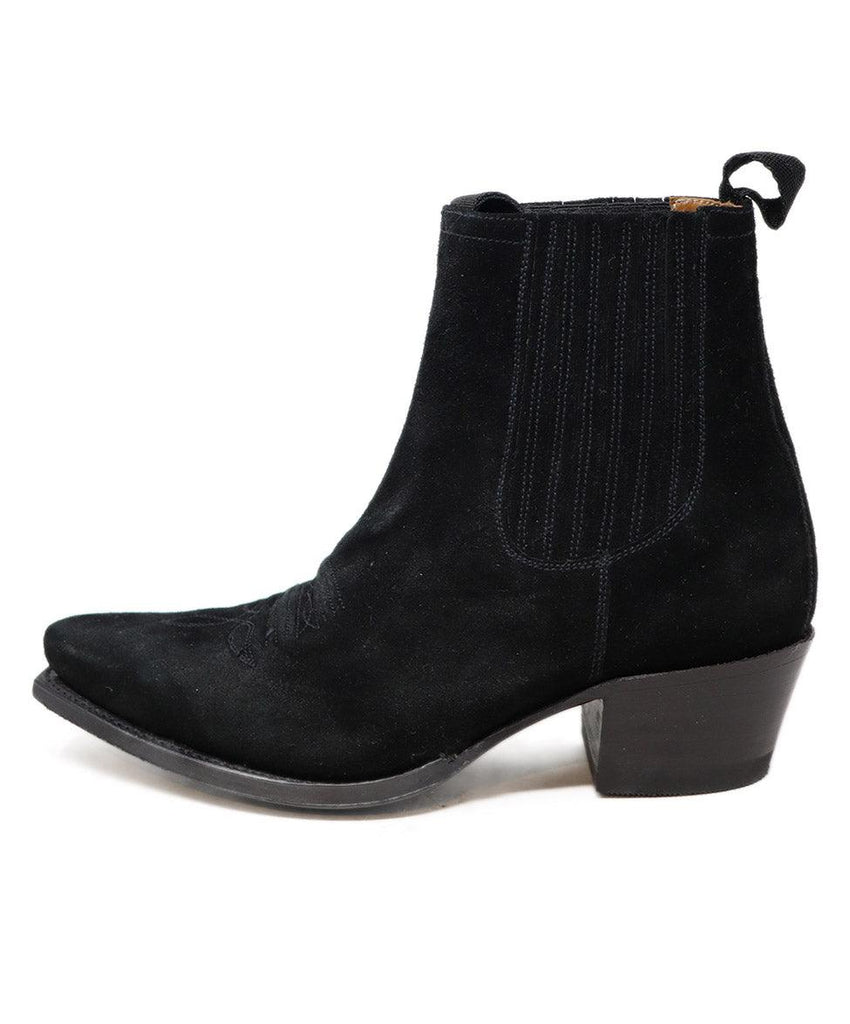 Ann Mashburn Black Suede Booties sz 7 - Michael's Consignment NYC