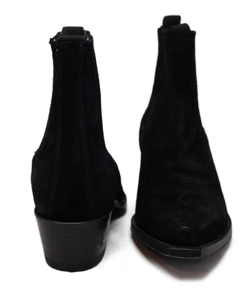 Ann Mashburn Black Suede Booties sz 7 - Michael's Consignment NYC