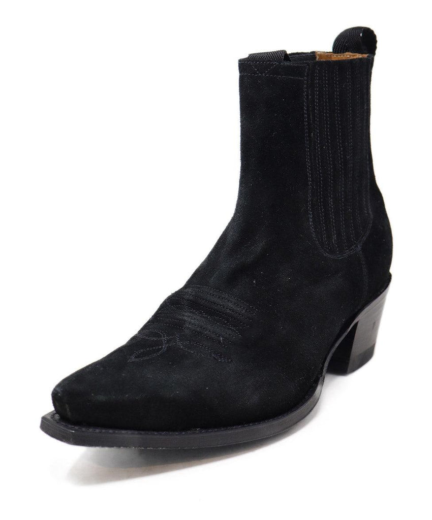 Ann Mashburn Black Suede Booties sz 7 - Michael's Consignment NYC