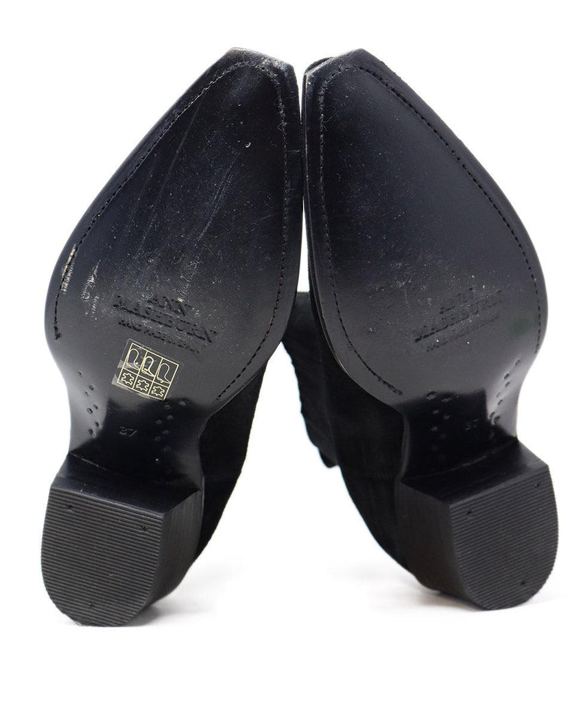 Ann Mashburn Black Suede Booties sz 7 - Michael's Consignment NYC