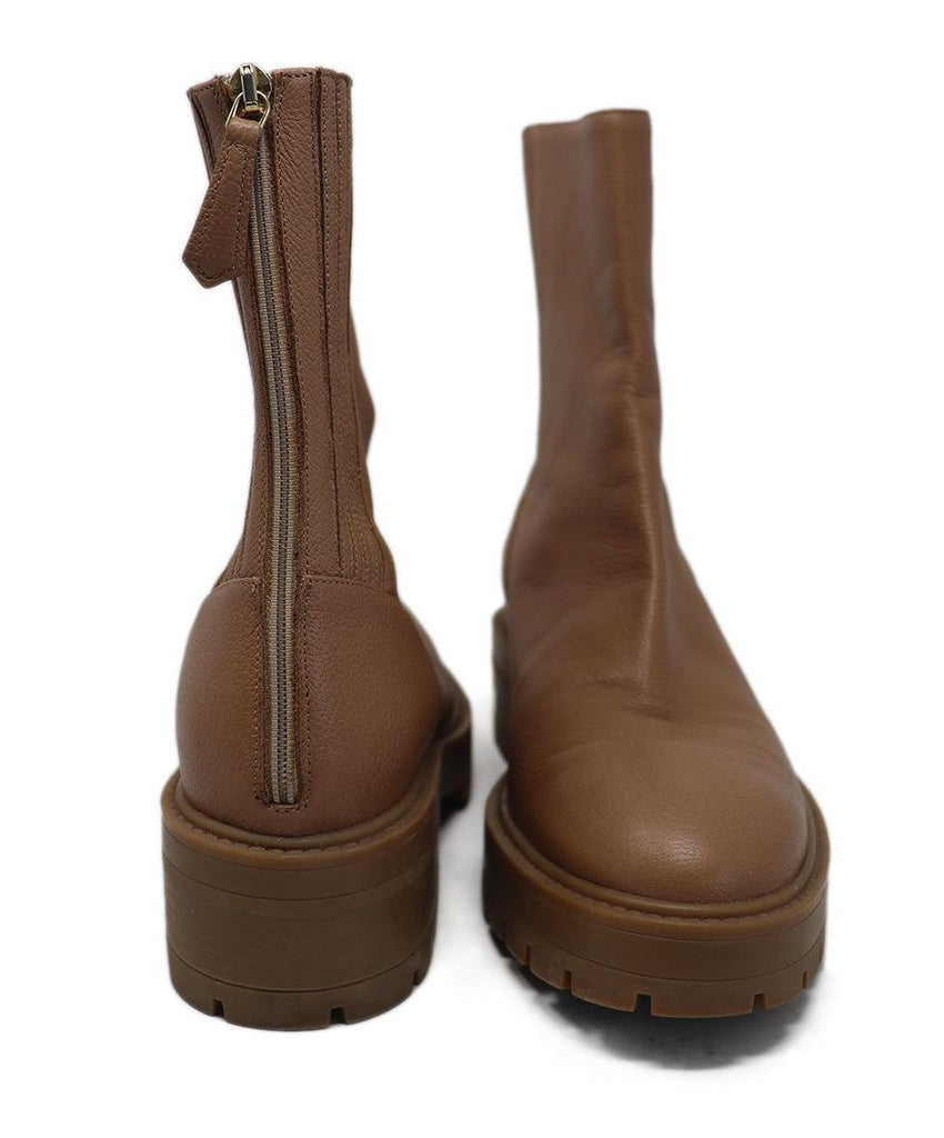 Aquazzura Tan Leather Booties sz 9.5 - Michael's Consignment NYC