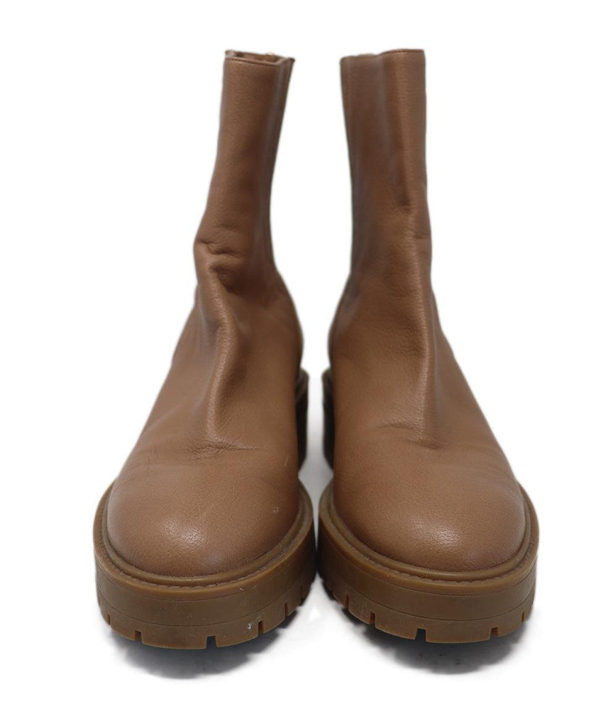 Aquazzura Tan Leather Booties sz 9.5 - Michael's Consignment NYC