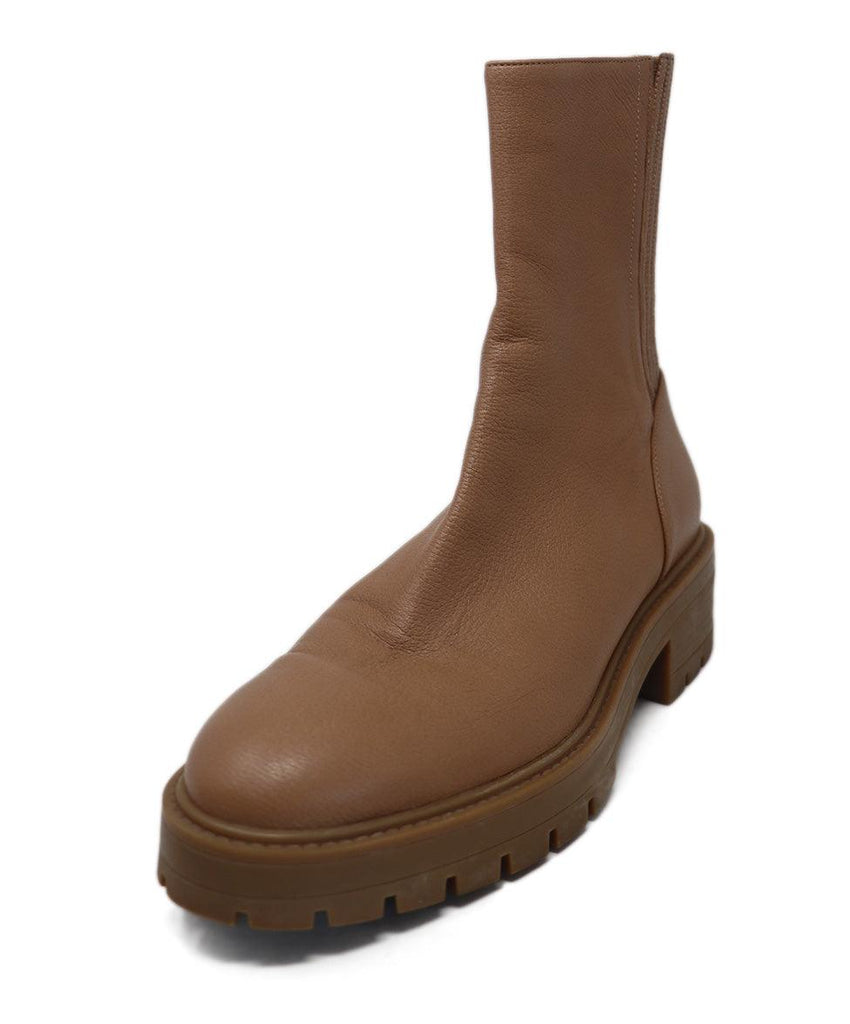 Aquazzura Tan Leather Booties sz 9.5 - Michael's Consignment NYC