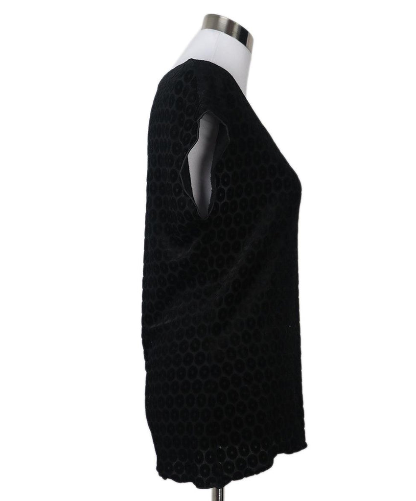 Armani Collezioni Black Velvet Top sz 6 - Michael's Consignment NYC