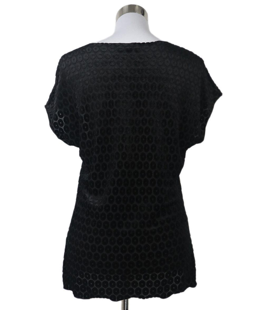 Armani Collezioni Black Velvet Top sz 6 - Michael's Consignment NYC