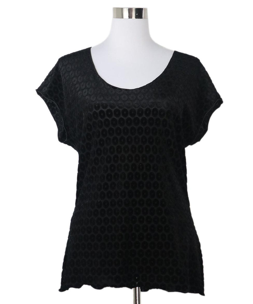 Armani Collezioni Black Velvet Top sz 6 - Michael's Consignment NYC