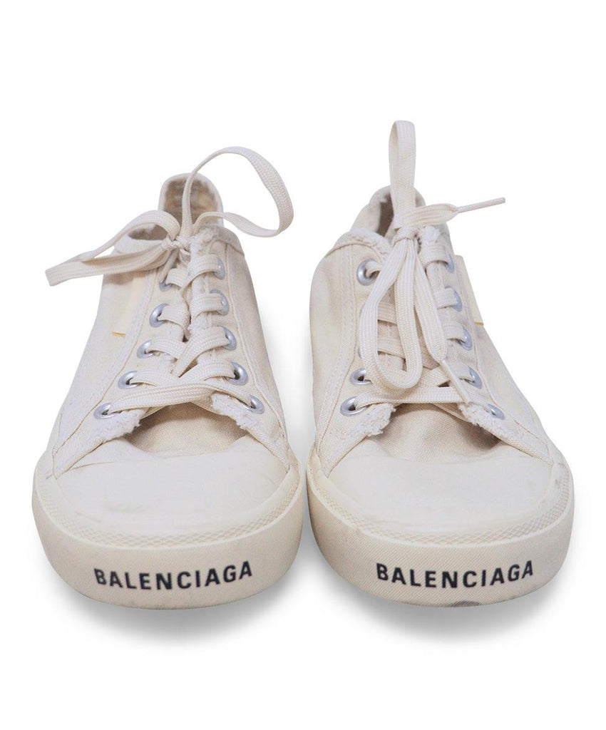 Balenciaga Beige Canvas Sneakers sz 8 - Michael's Consignment NYC