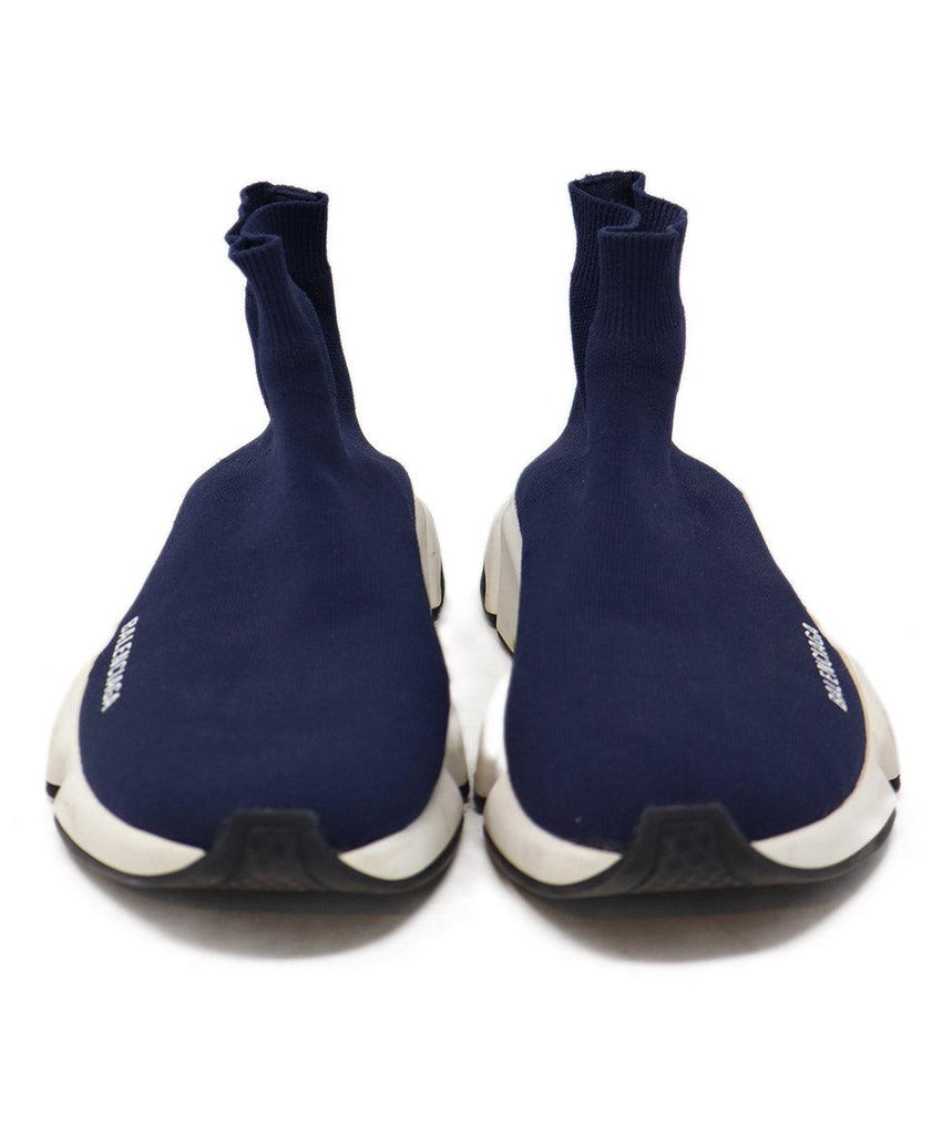Balenciaga Navy Spandex Sneakers sz 9 - Michael's Consignment NYC