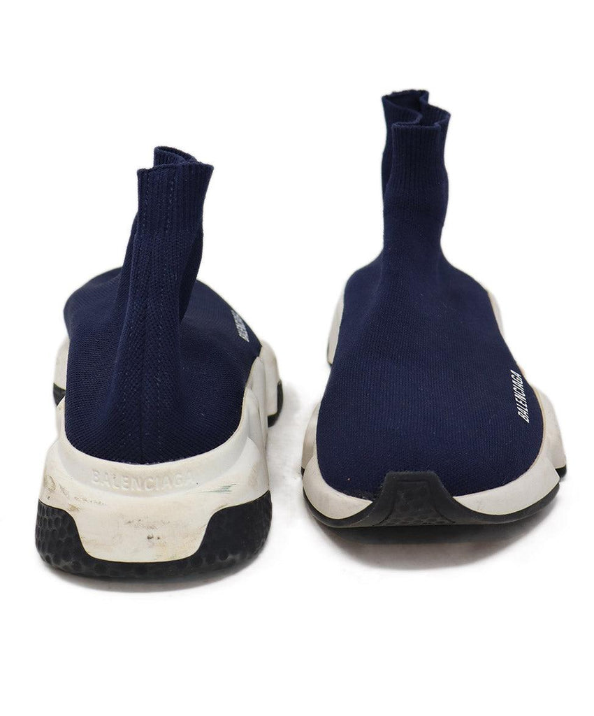 Balenciaga Navy Spandex Sneakers sz 9 - Michael's Consignment NYC