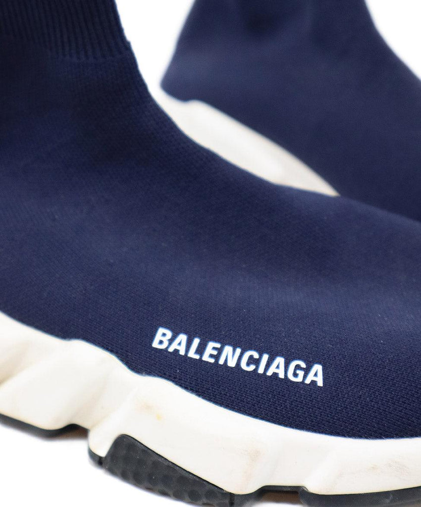 Balenciaga Navy Spandex Sneakers sz 9 - Michael's Consignment NYC