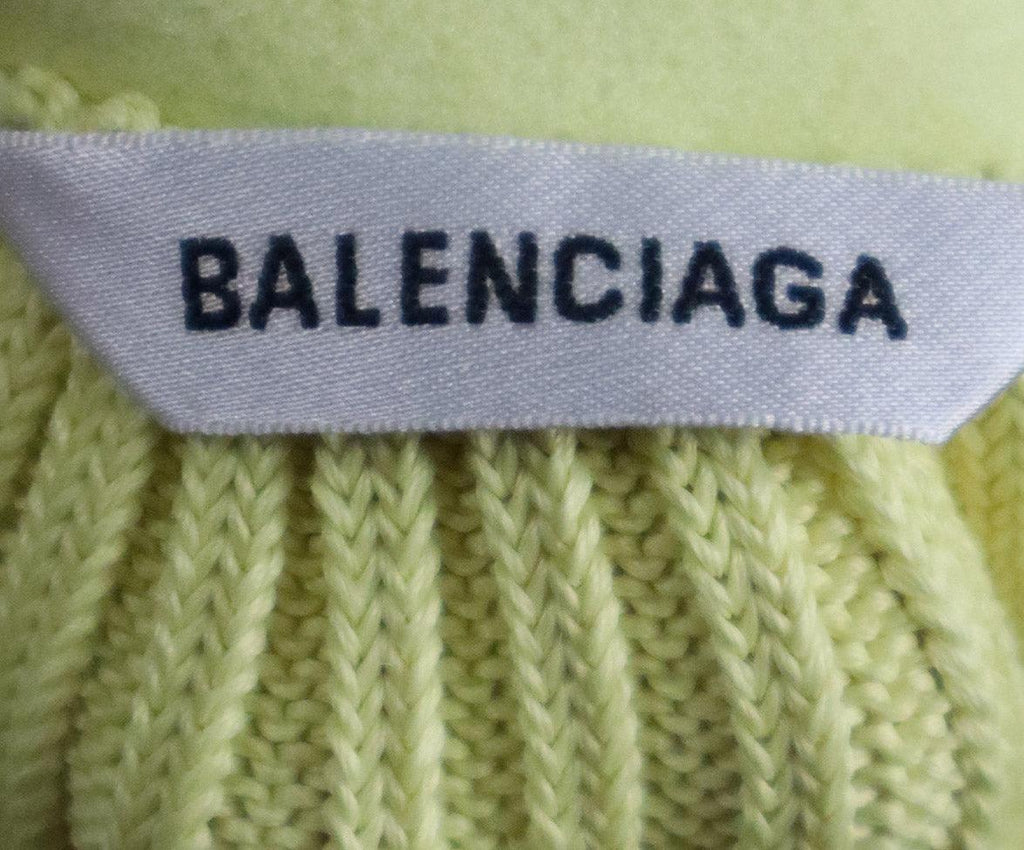 Balenciaga Neon Yellow Knit Skirt sz 6 - Michael's Consignment NYC