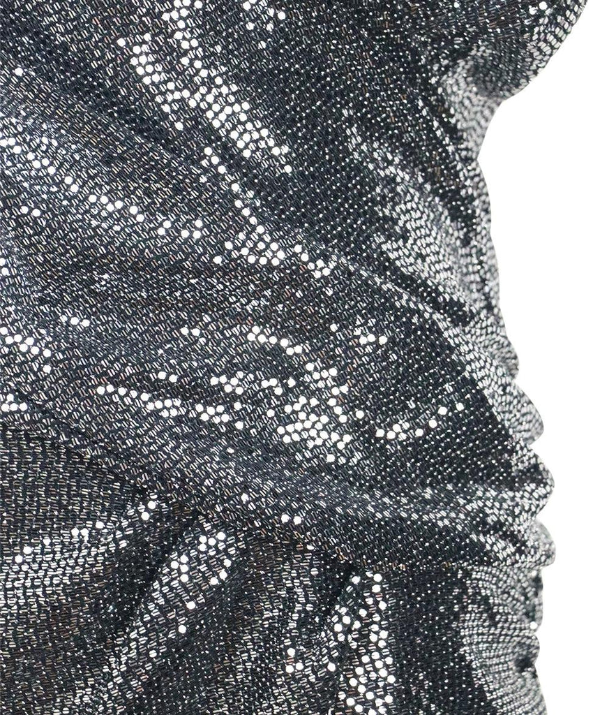 Balmain Black & Silver Sequin Dress sz 6 - Michael's Consignment NYC