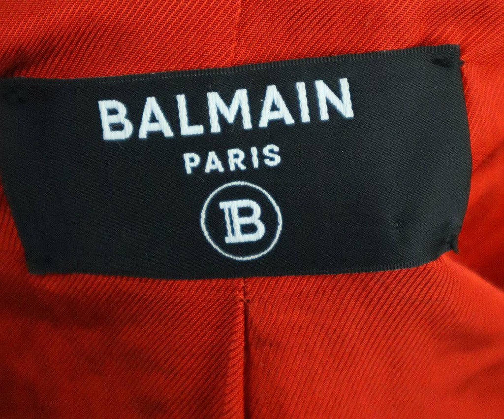 Balmain Red Wool Blazer sz 2 - Michael's Consignment NYC