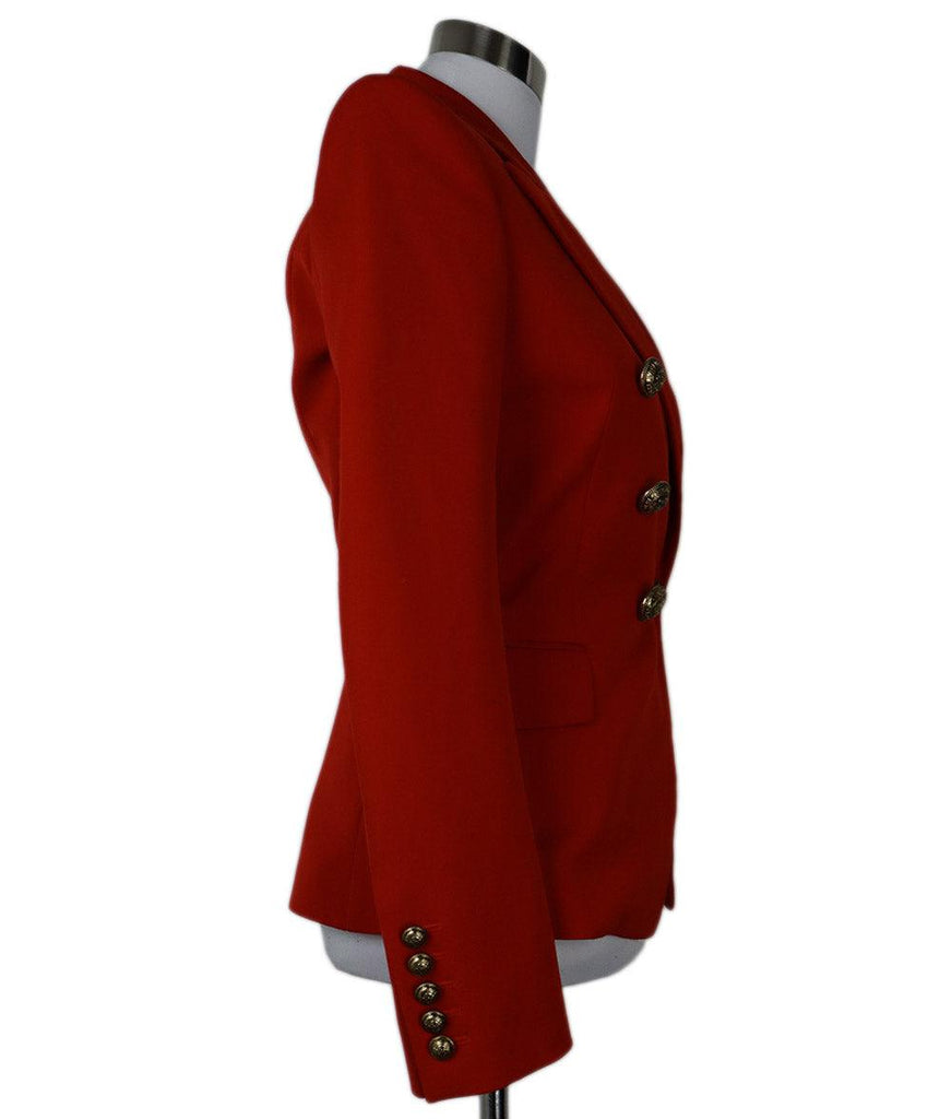 Balmain Red Wool Blazer sz 2 - Michael's Consignment NYC
