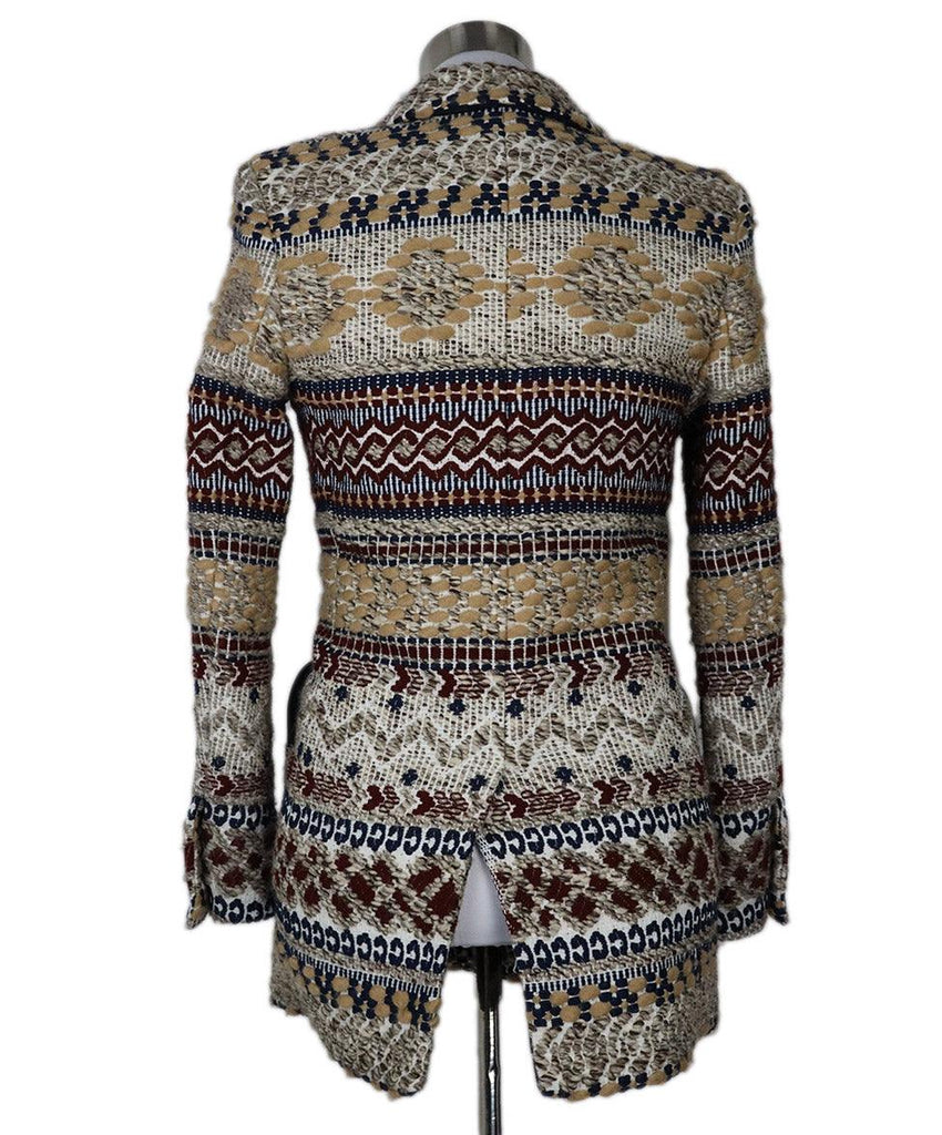 Blaze Beige & Burgundy Tweed Jacket sz 4 - Michael's Consignment NYC